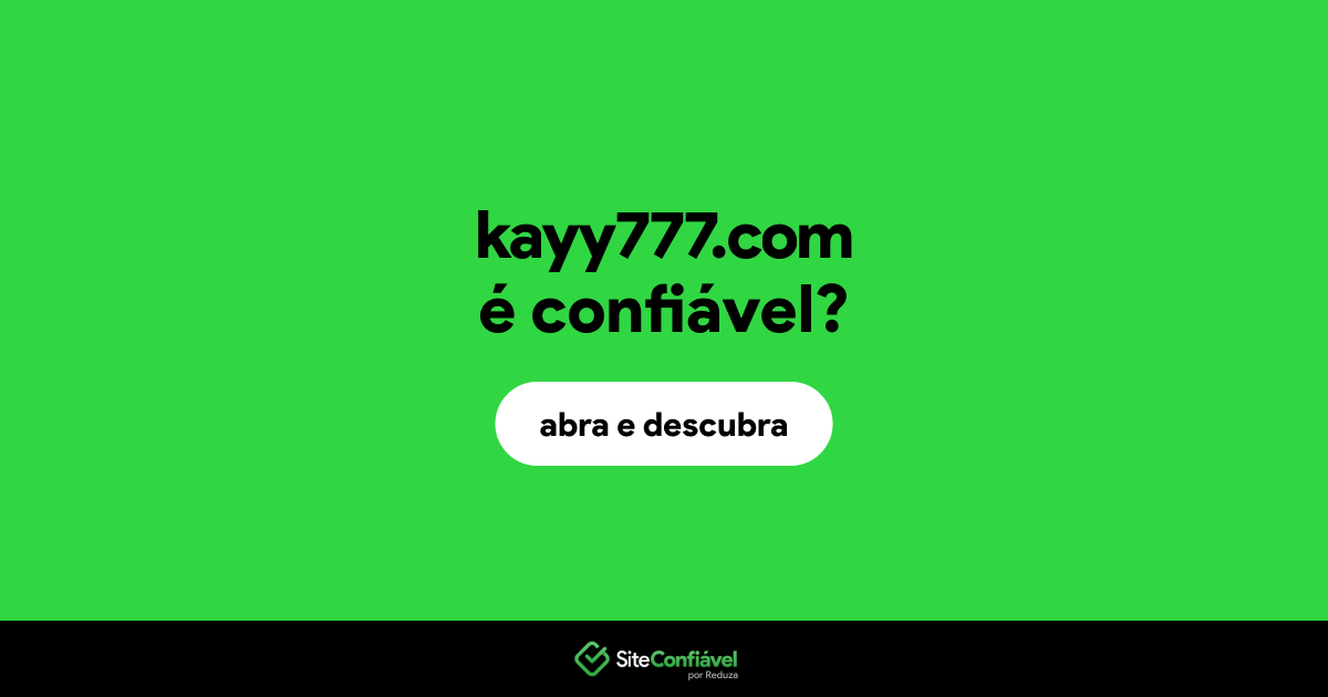 O site kayy777.com é confiável?