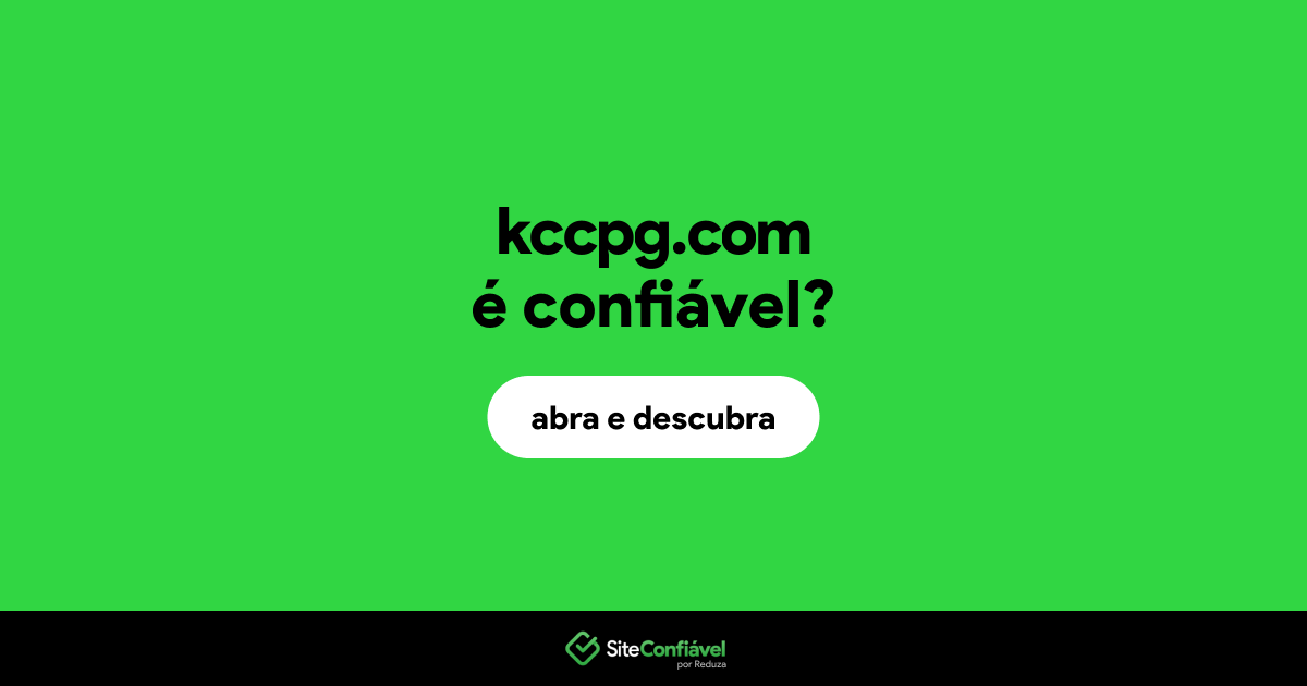 O site kccpg.com é confiável?