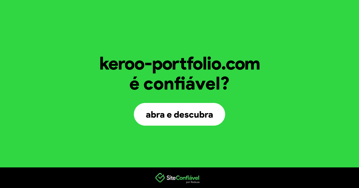 O site keroo-portfolio.com é confiável?