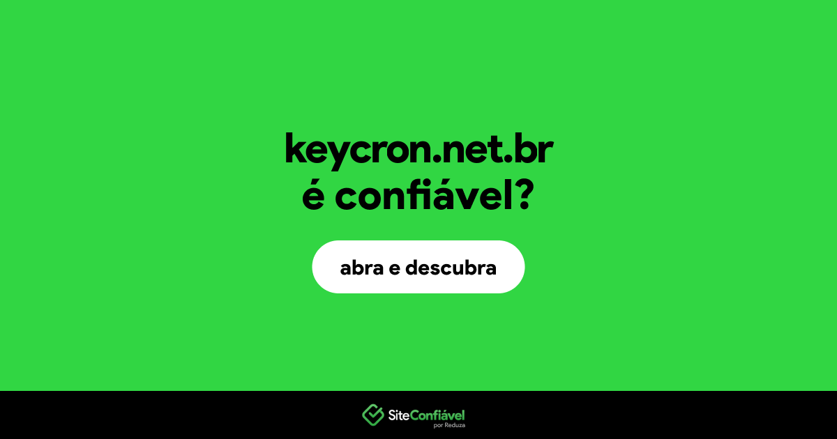 O site keycron.net.br é confiável?
