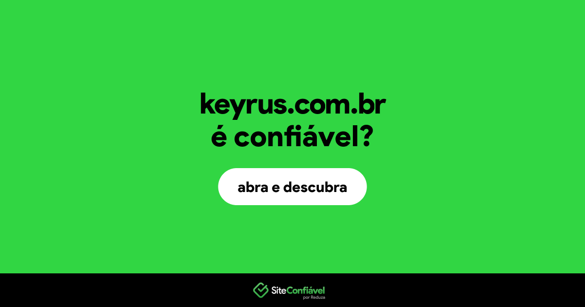 O site keyrus.com.br é confiável?