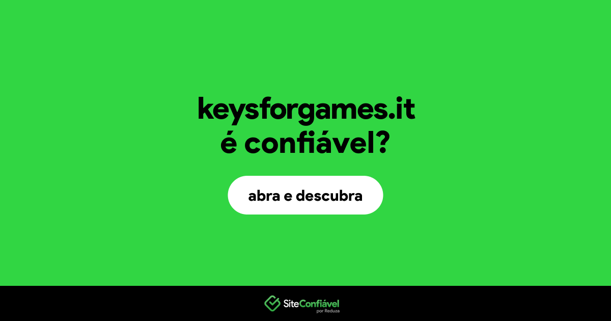 O site keysforgames.it é confiável?