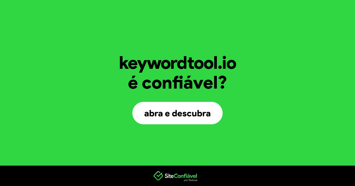 O site keywordtool.io é confiável?