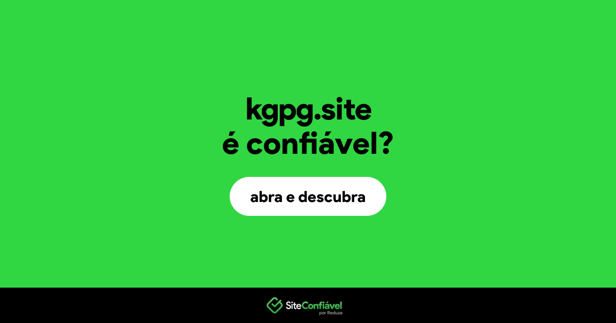 O site kgpg.site é confiável?