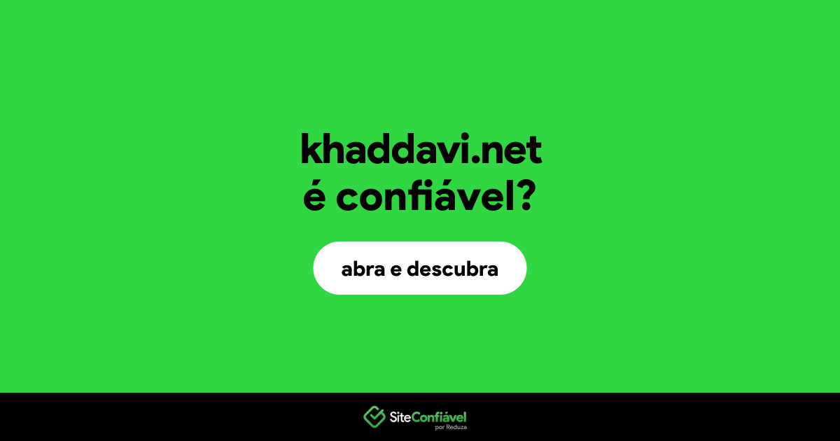 O site khaddavi.net é confiável?