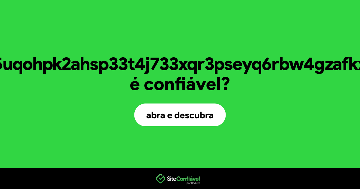 O site kidflixmuqo5uqohpk2ahsp33t4j733xqr3pseyq6rbw4gzafkx6z7yd.onion é confiável?