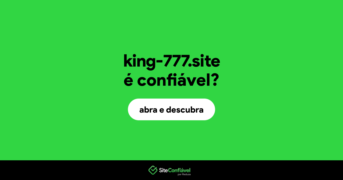 O site king-777.site é confiável?