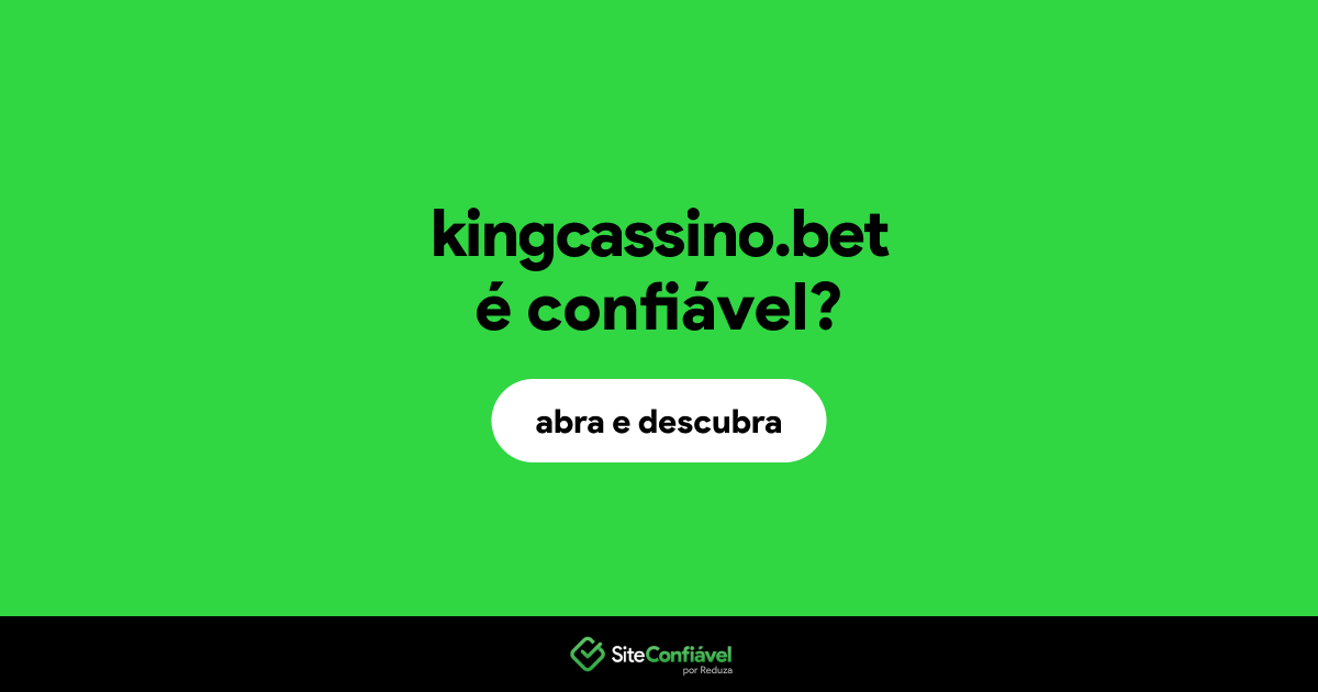 O site kingcassino.bet é confiável?