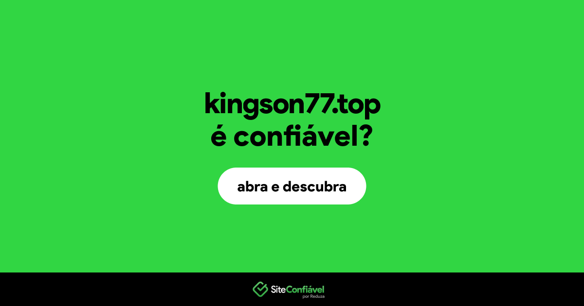 O site kingson77.top é confiável?