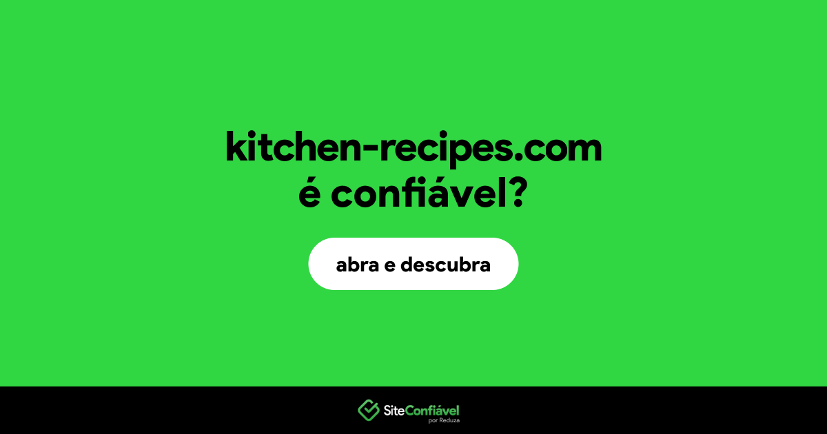 O site kitchen-recipes.com é confiável?