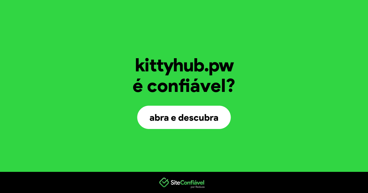 O site kittyhub.pw é confiável?