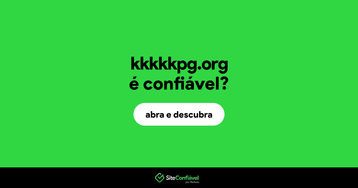 O site kkkkkpg.org é confiável?