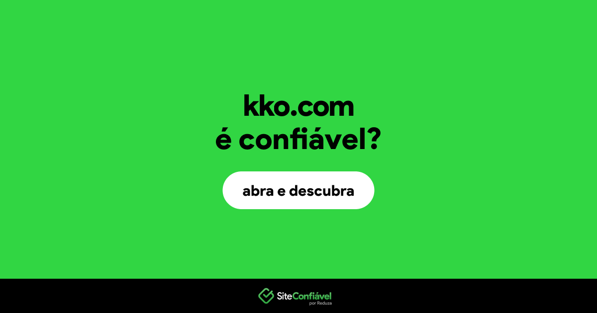O site kko.com é confiável?