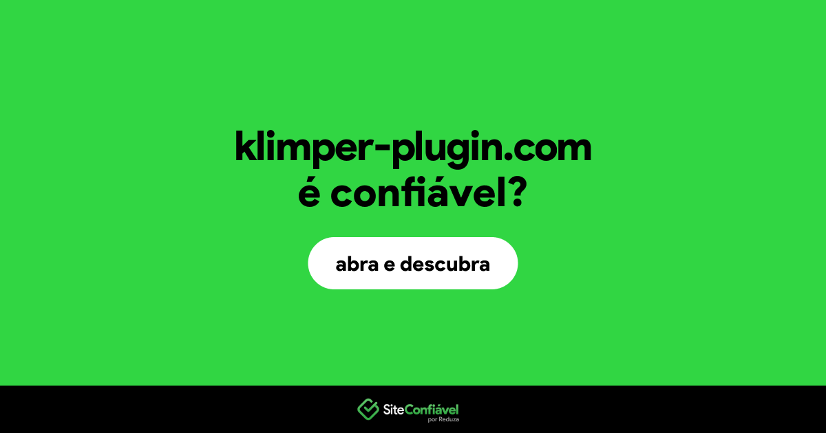 O site klimper-plugin.com é confiável?