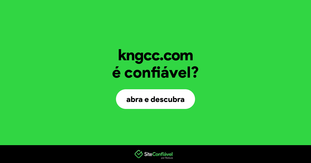 O site kngcc.com é confiável?