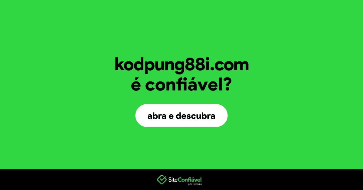 O site kodpung88i.com é confiável?