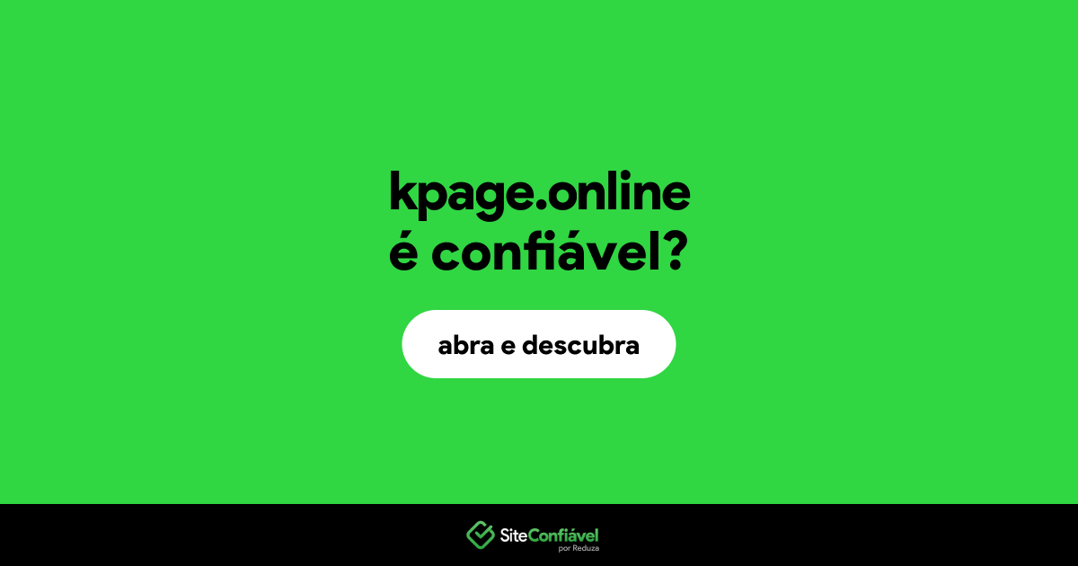O site kpage.online é confiável?