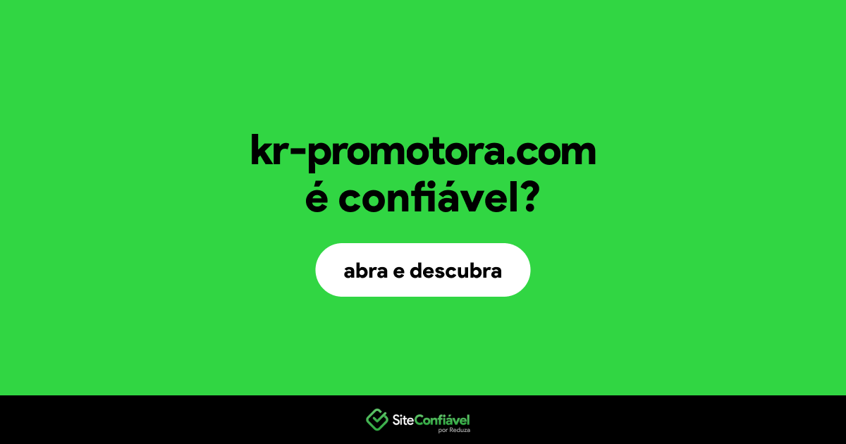 O site kr-promotora.com é confiável?