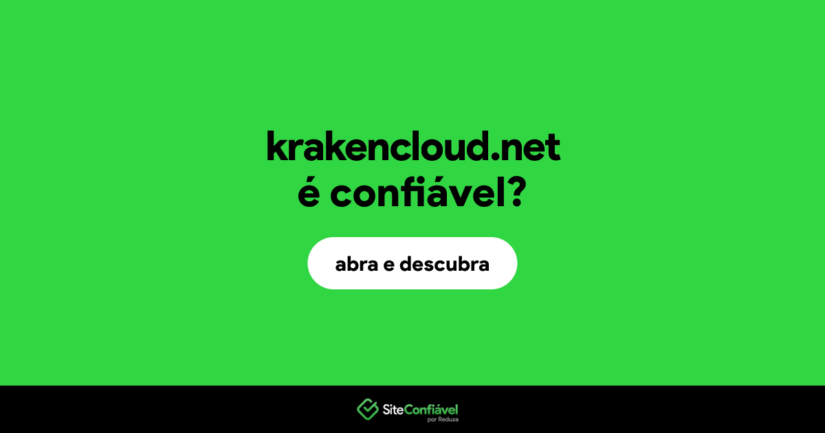 O site krakencloud.net é confiável?
