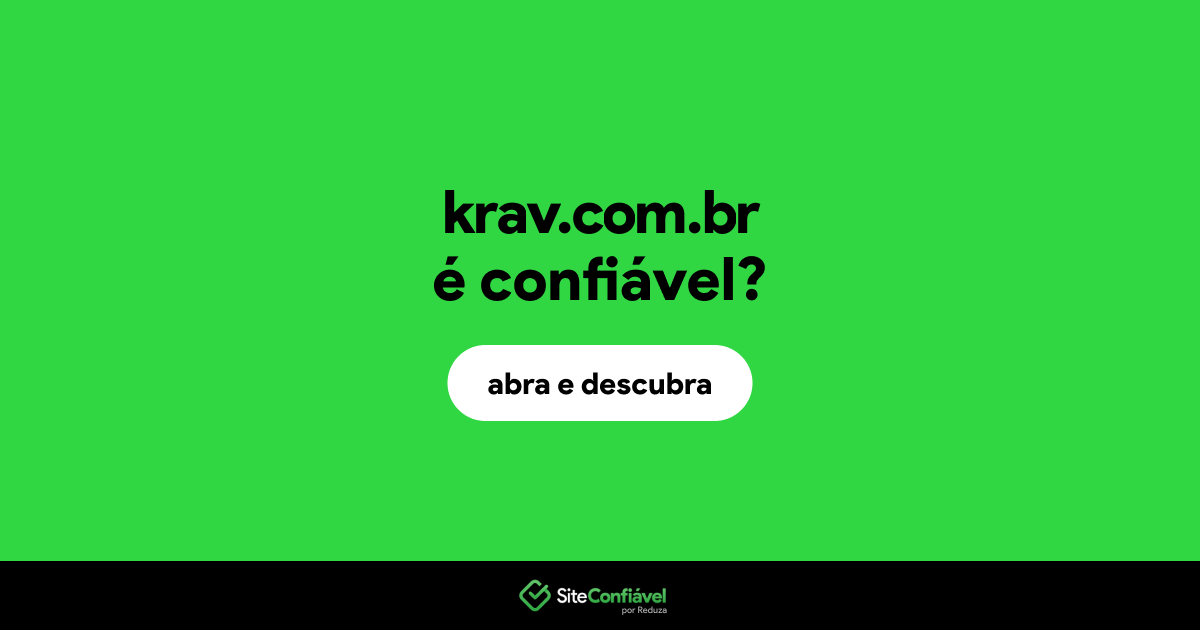 O site krav.com.br é confiável?