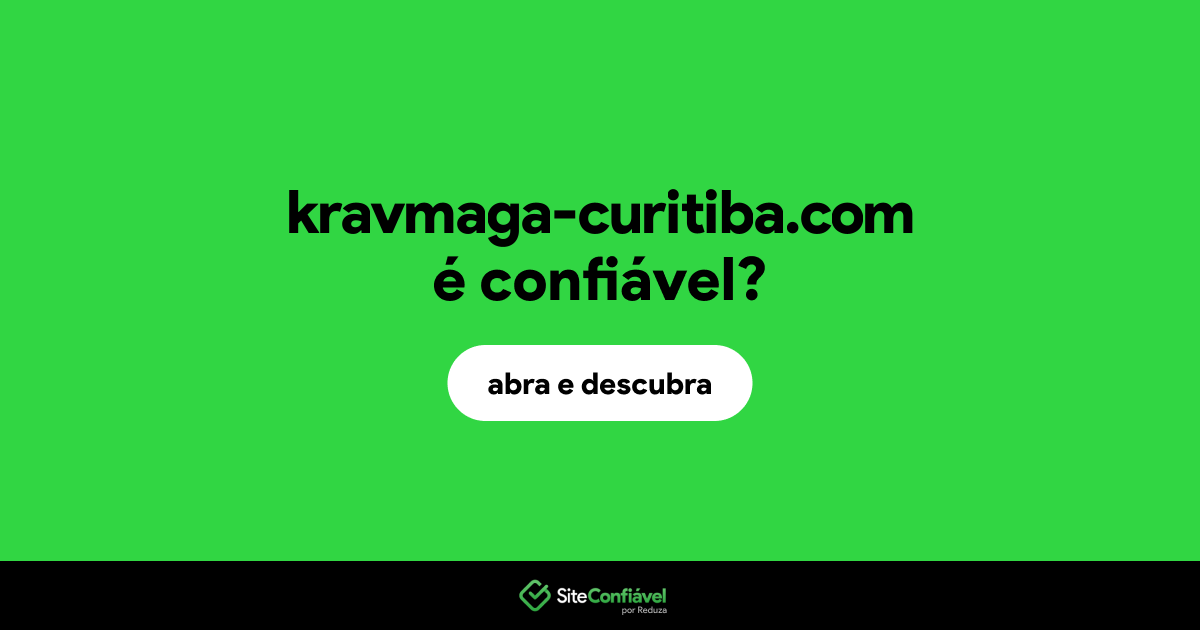 O site kravmaga-curitiba.com é confiável?