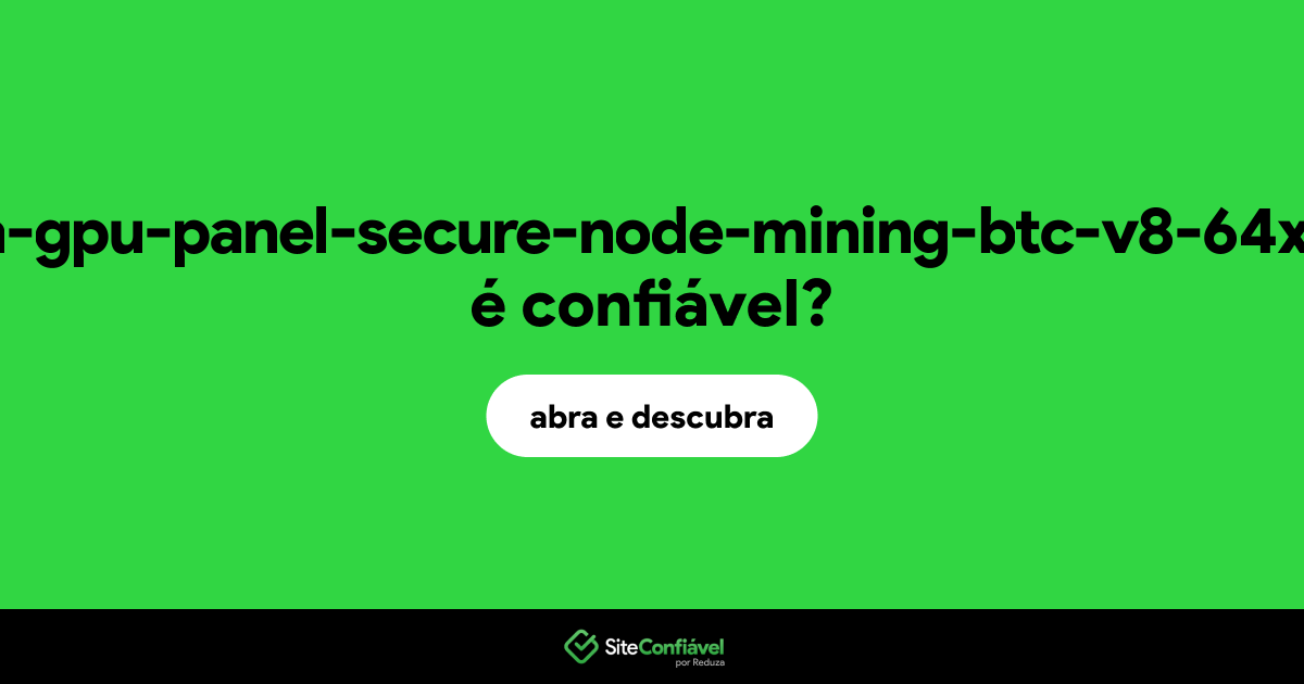 O site kripto-obnovlenie-zashchita-gpu-panel-secure-node-mining-btc-v8-64x-runtime-service-update.ru é confiável?