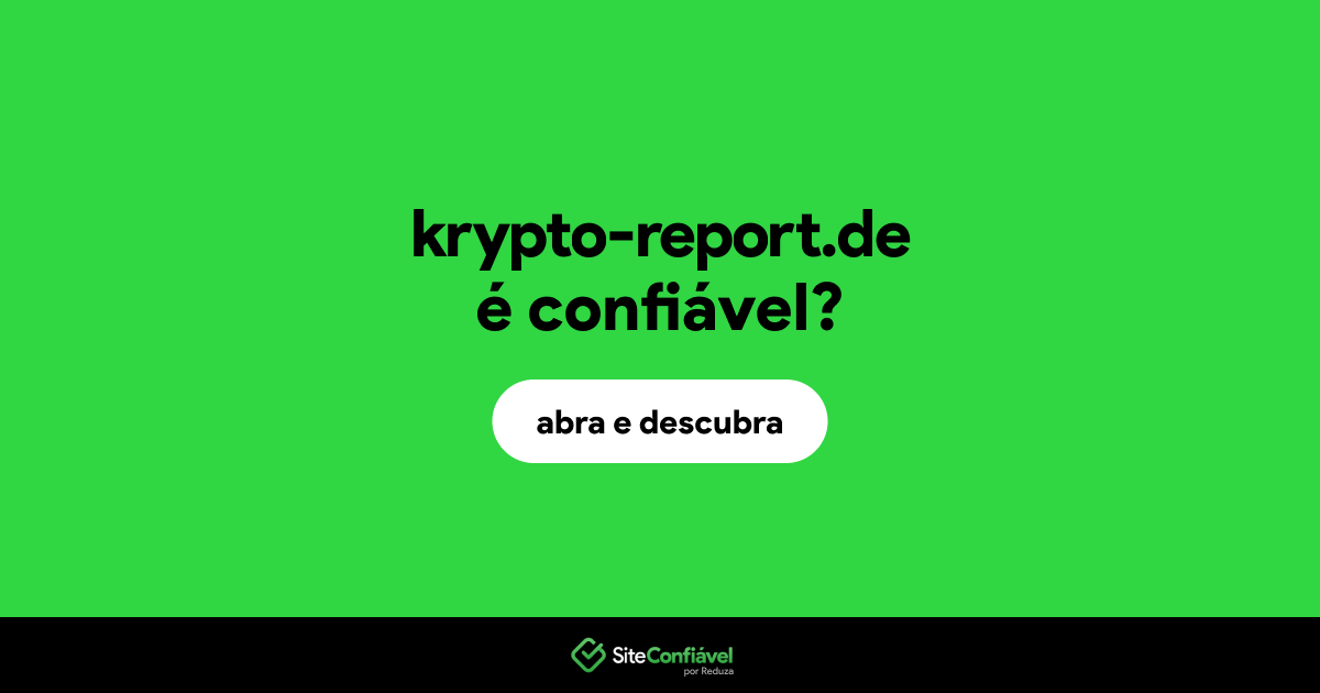 O site krypto-report.de é confiável?