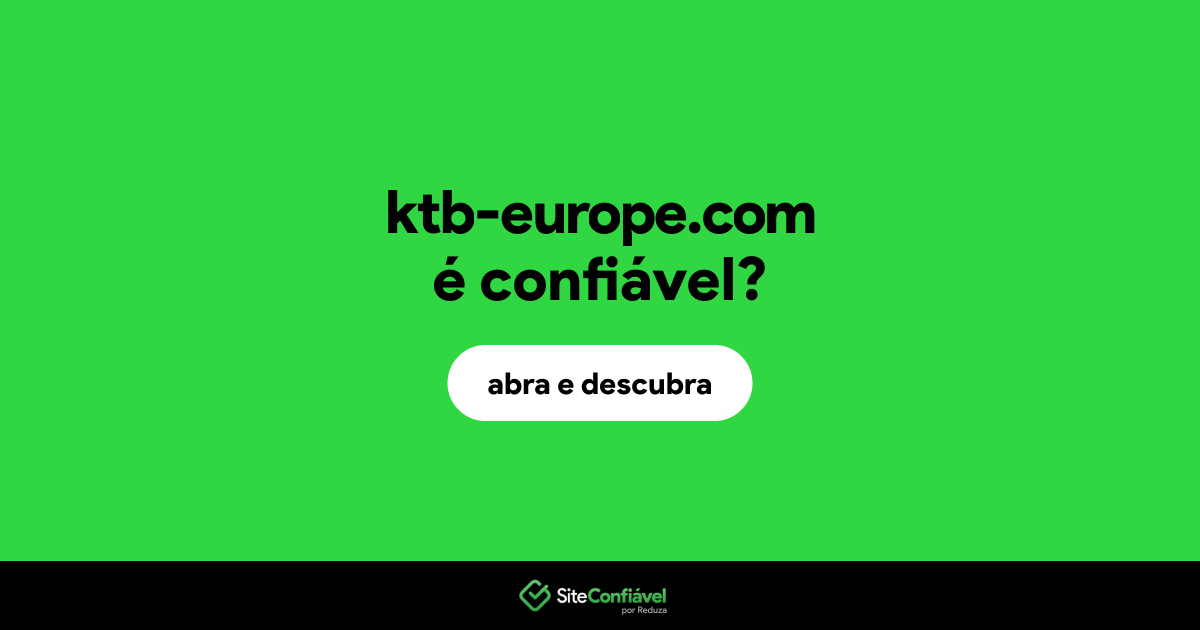 O site ktb-europe.com é confiável?