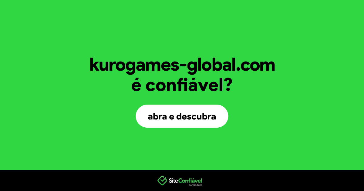 O site kurogames-global.com é confiável?