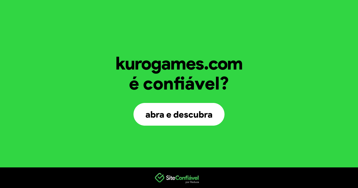 O site kurogames.com é confiável?