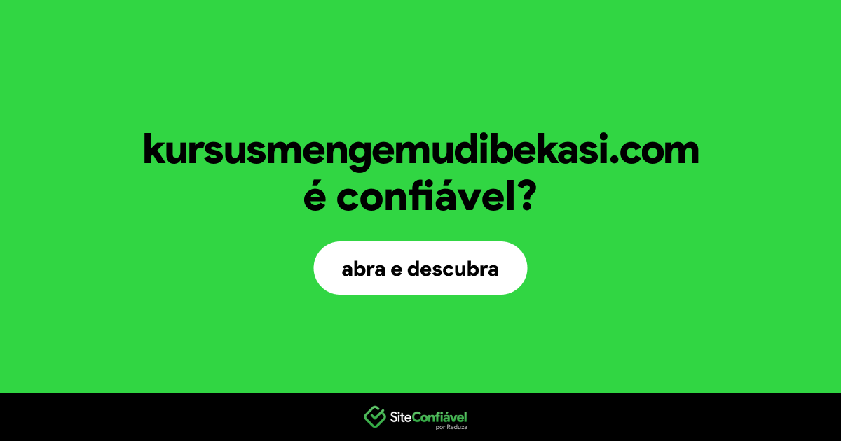 O site kursusmengemudibekasi.com é confiável?