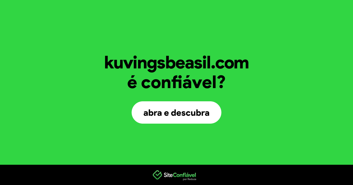 O site kuvingsbeasil.com é confiável?