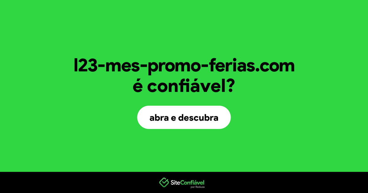 O site l23-mes-promo-ferias.com é confiável?