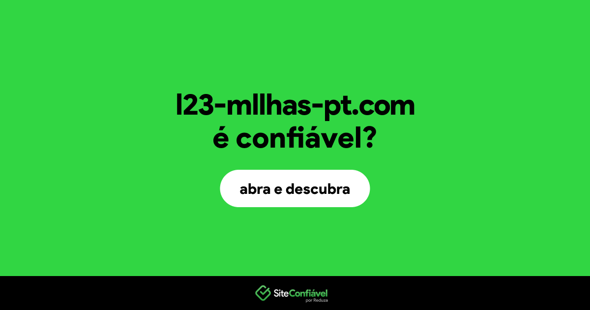 O site l23-mllhas-pt.com é confiável?