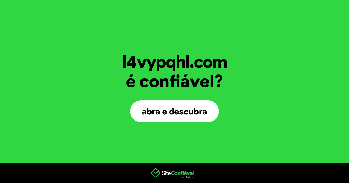 O site l4vypqhl.com é confiável?