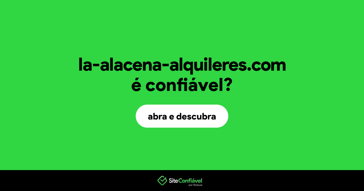 O site la-alacena-alquileres.com é confiável?