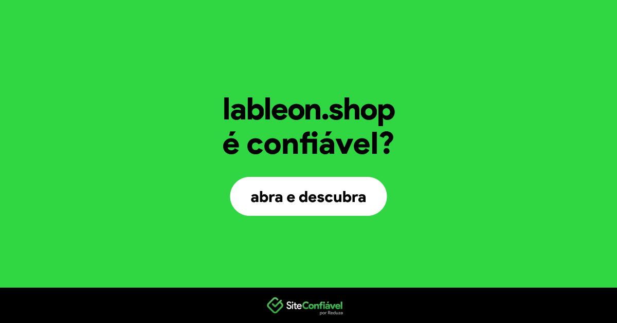 O site lableon.shop é confiável?