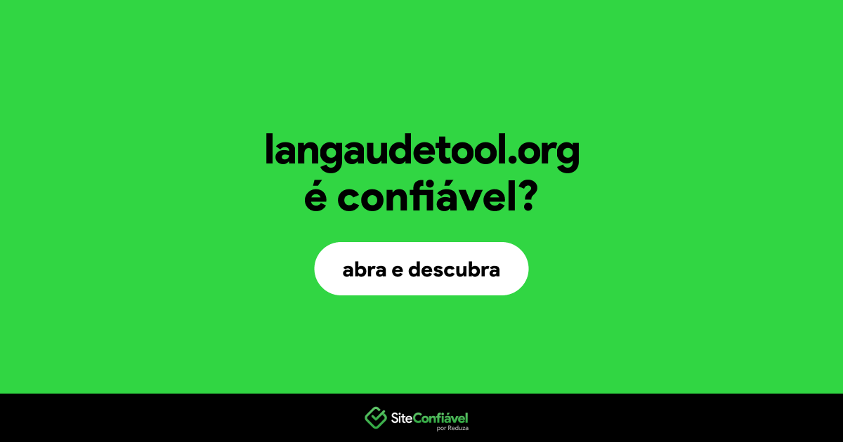 O site langaudetool.org é confiável?