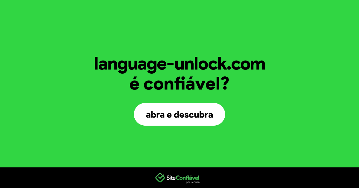 O site language-unlock.com é confiável?
