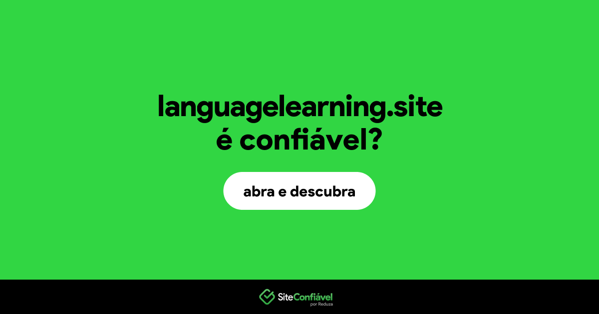 O site languagelearning.site é confiável?