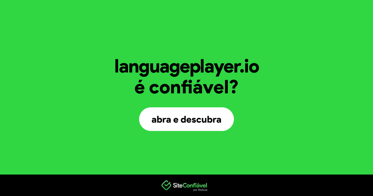 O site languageplayer.io é confiável?