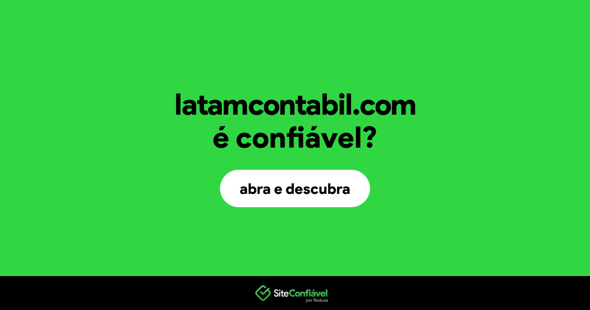 O site latamcontabil.com é confiável?