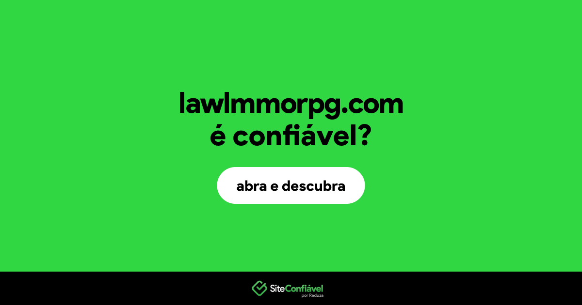 O site lawlmmorpg.com é confiável?