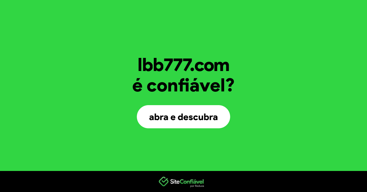 O site lbb777.com é confiável?