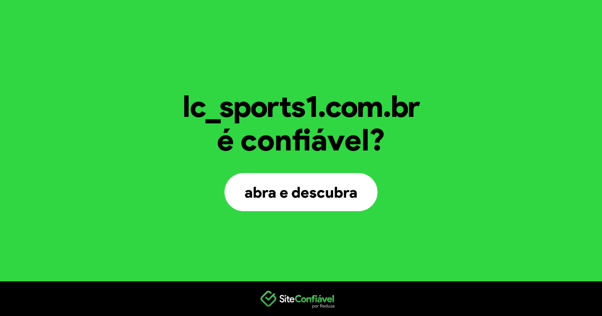 O site lc_sports1.com.br é confiável?