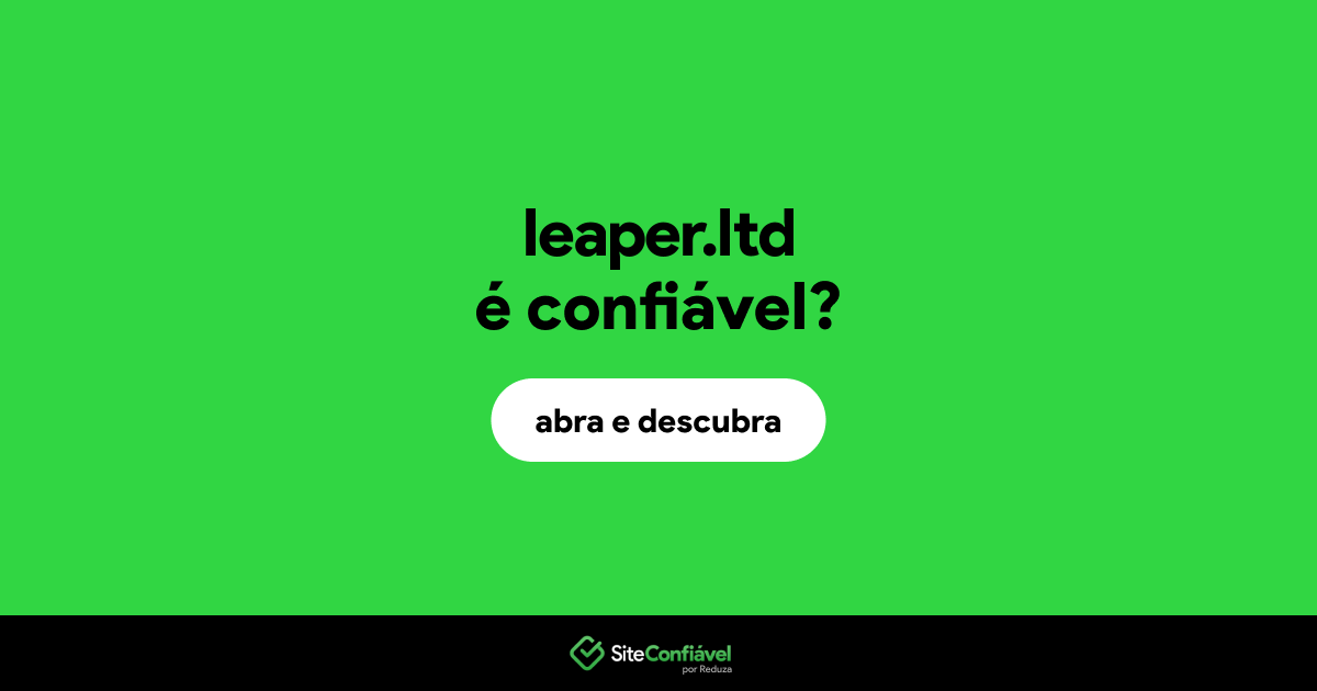 O site leaper.ltd é confiável?
