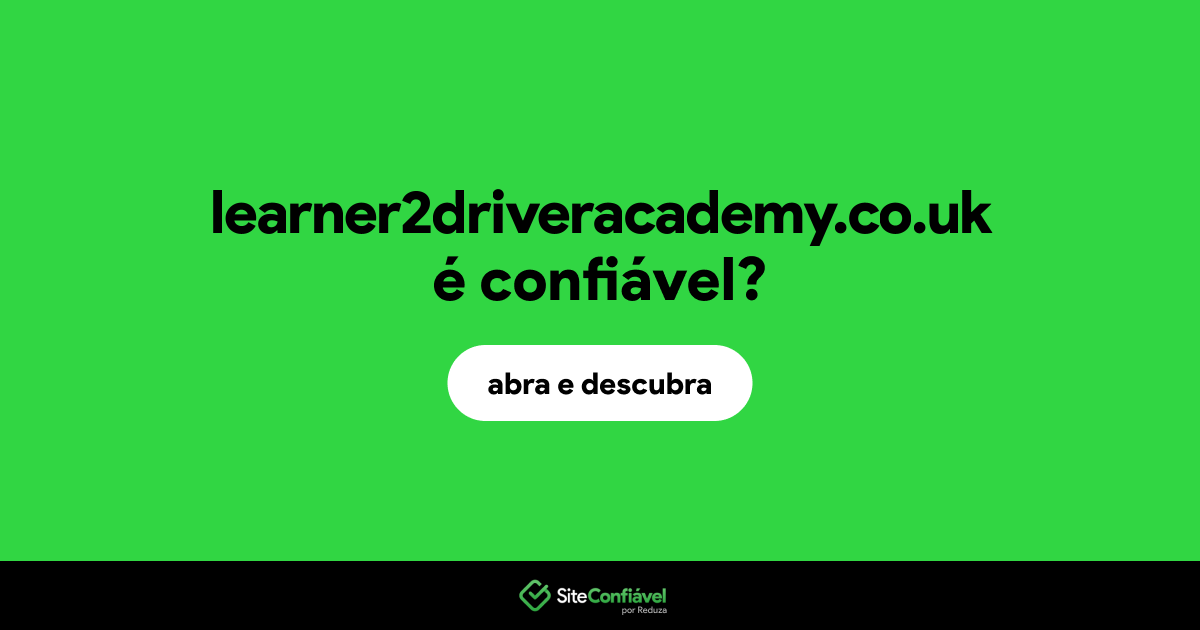 O site learner2driveracademy.co.uk é confiável?