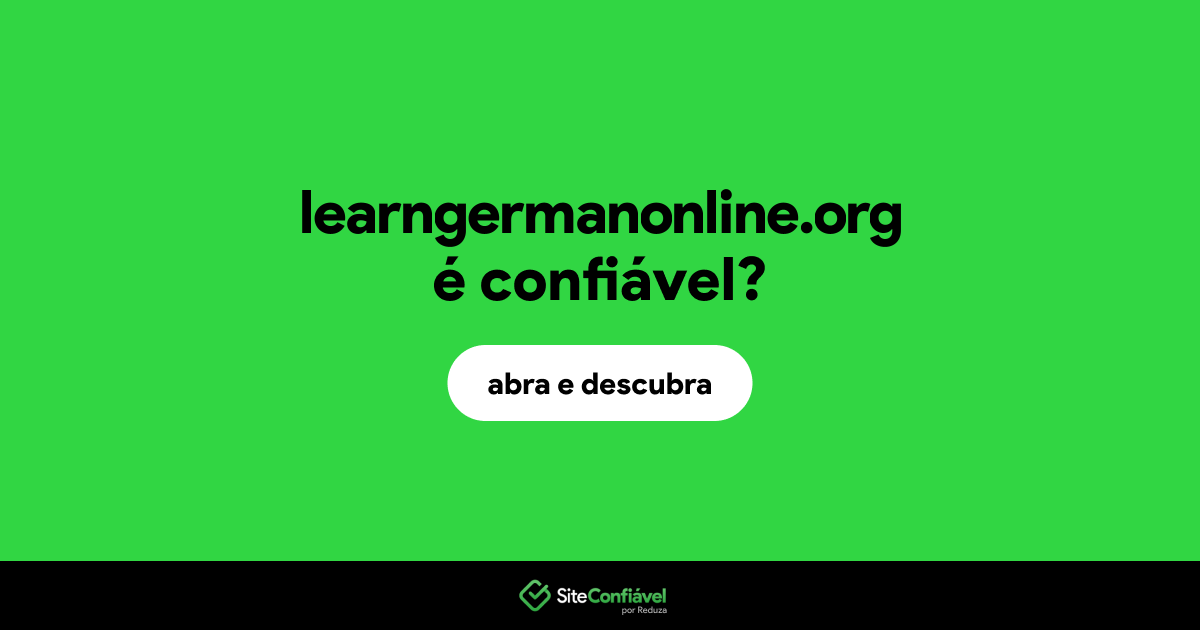 O site learngermanonline.org é confiável?