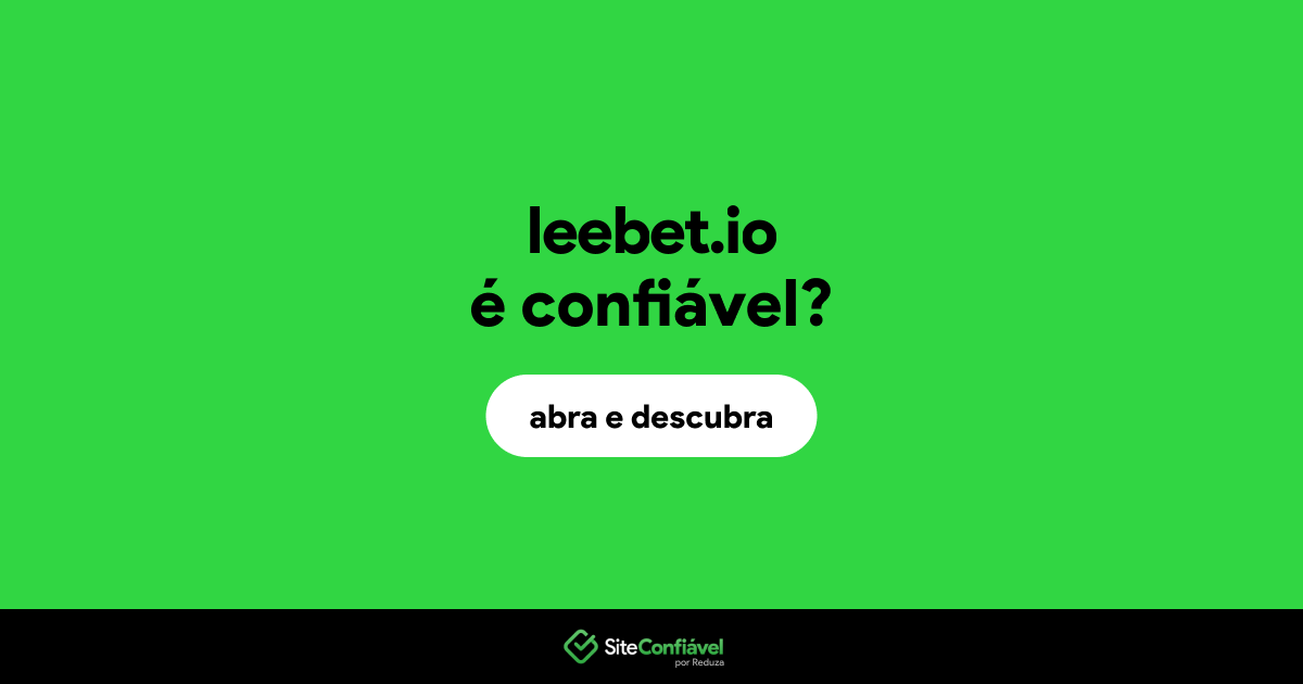 O site leebet.io é confiável?