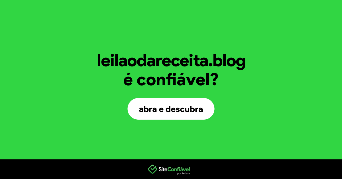 O site leilaodareceita.blog é confiável?